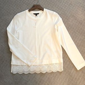White/ off white, cotton knit, never worn